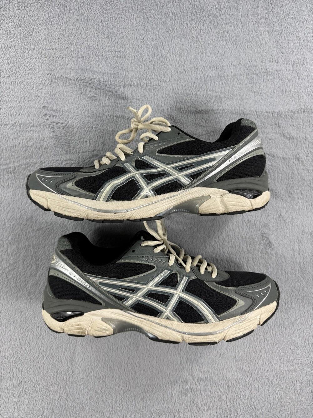 Asics GT-2160 Men's Size 10 Athletic Running Shoes Black Grey White Trainers